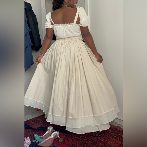 Rosie Assoulin Garten Party Ruffled Cotton-blend Maxi Dress - Picture 3 of 3